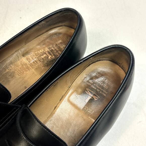 EUC RESOLED Crockett & Jones x Brooks Brothers Penny Loafer Made in England 11 D main image 5